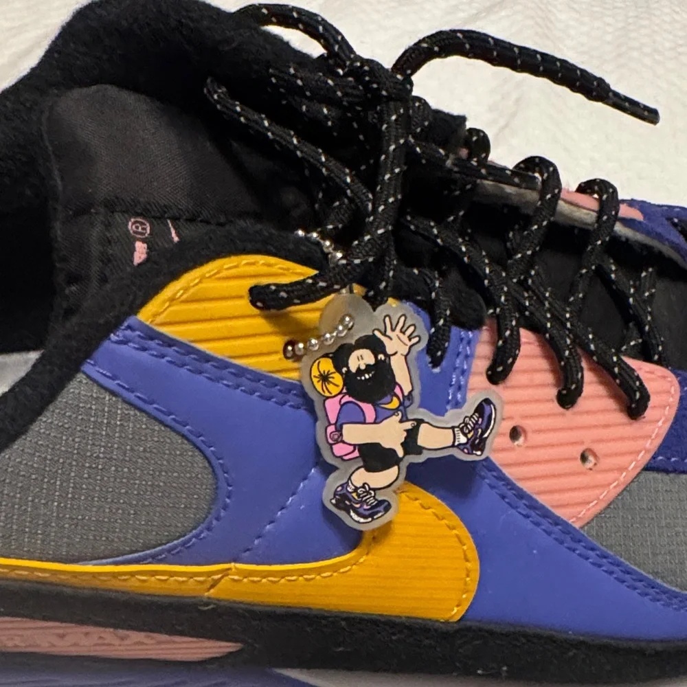 Nike Multicolor Athletic Shoes - Blue, Yellow, Pink - Picture 2 of 6